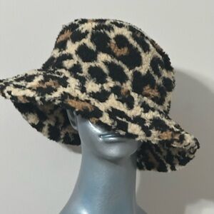 Brixton Leopard Print Hat - Black and Tan